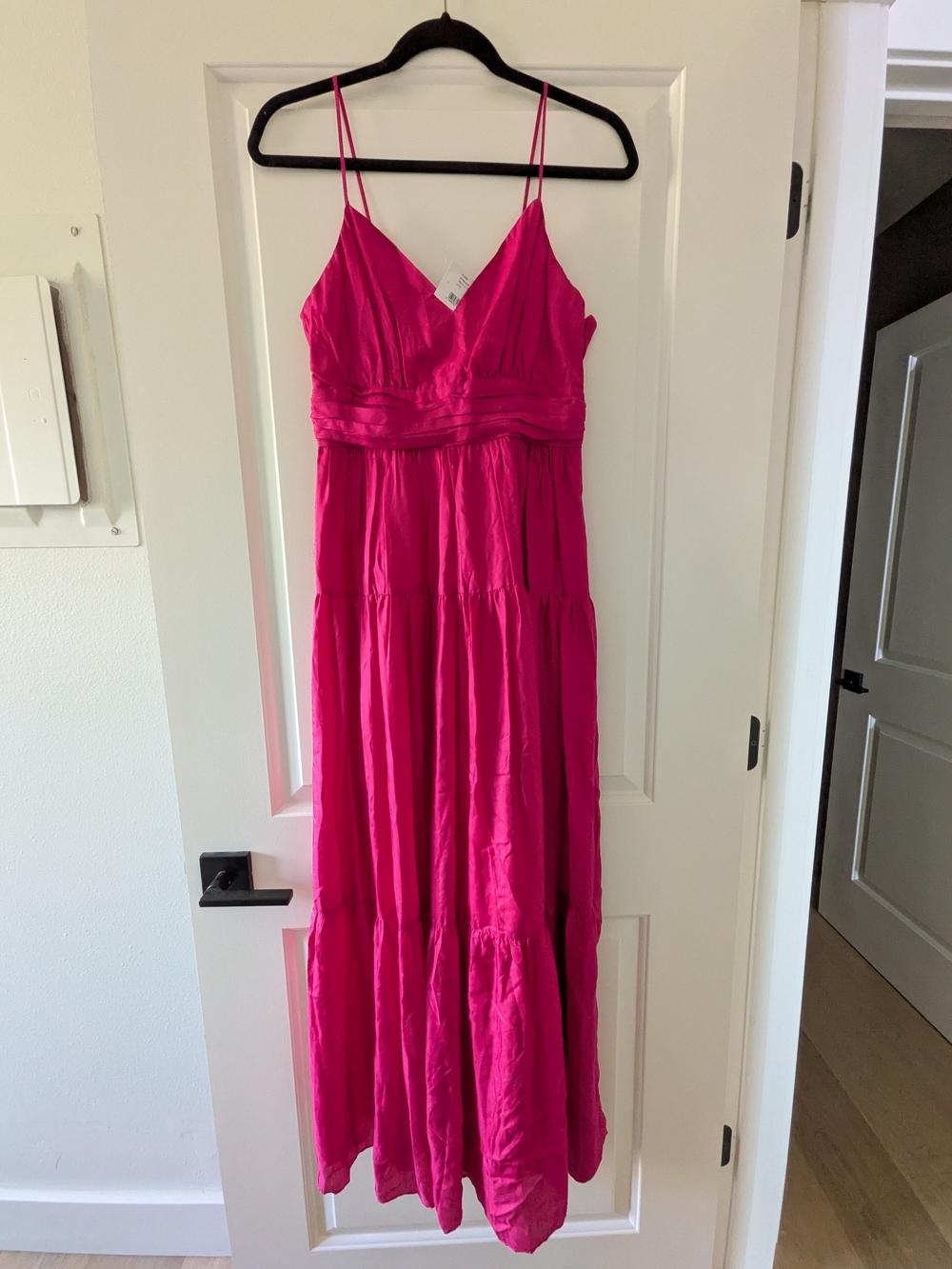 NWT INTERMIX Noelle Fuchsia Maxi Dress